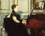 Mme.Manet at the Piano Edouard Manet